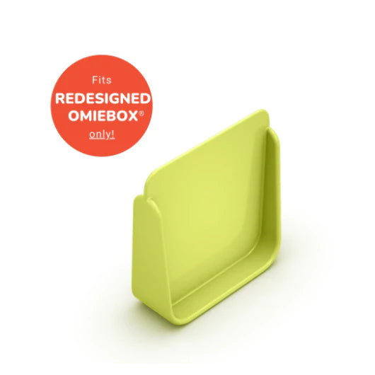 OmieBox Divider V2 - Reusable Lunch Box Container with Removable Compartments, BPA-Free (Lime Green) | Perfect for School Lunches, Meal Prep & On-the-Go Snacks