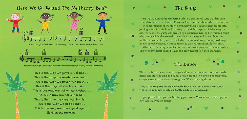 Here We Go Round the Mulberry Bush - Classic Nursery Rhyme Book for Kids | Perfect for Bedtime Stories, Preschool Learning & Children's Sing-Along Activities