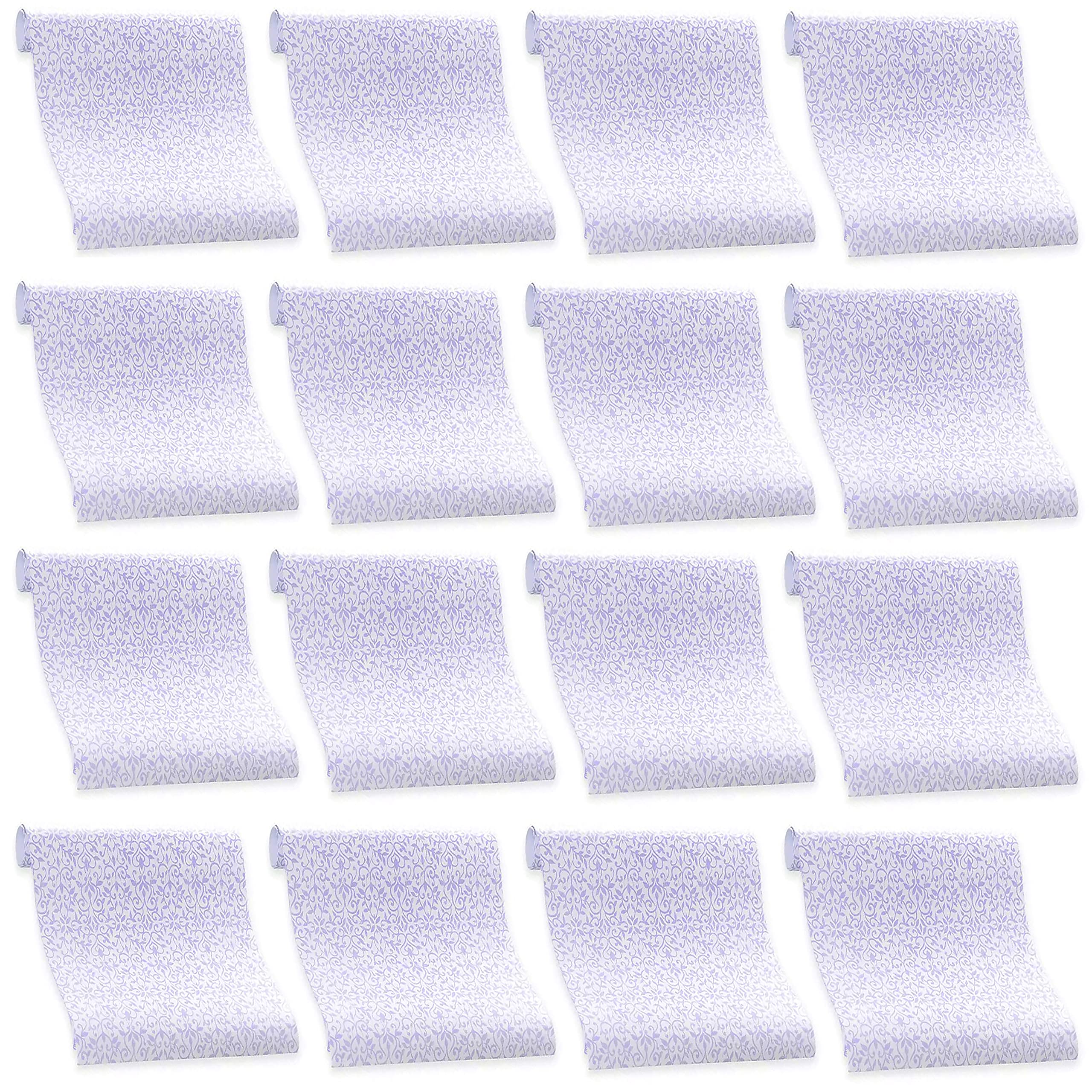 16 Sheets Lavender Scented Drawer Liners - 18