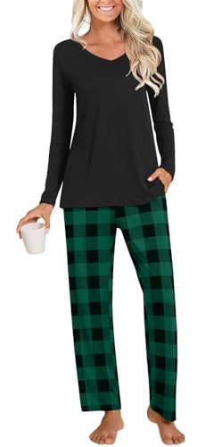 Green Plaid+black