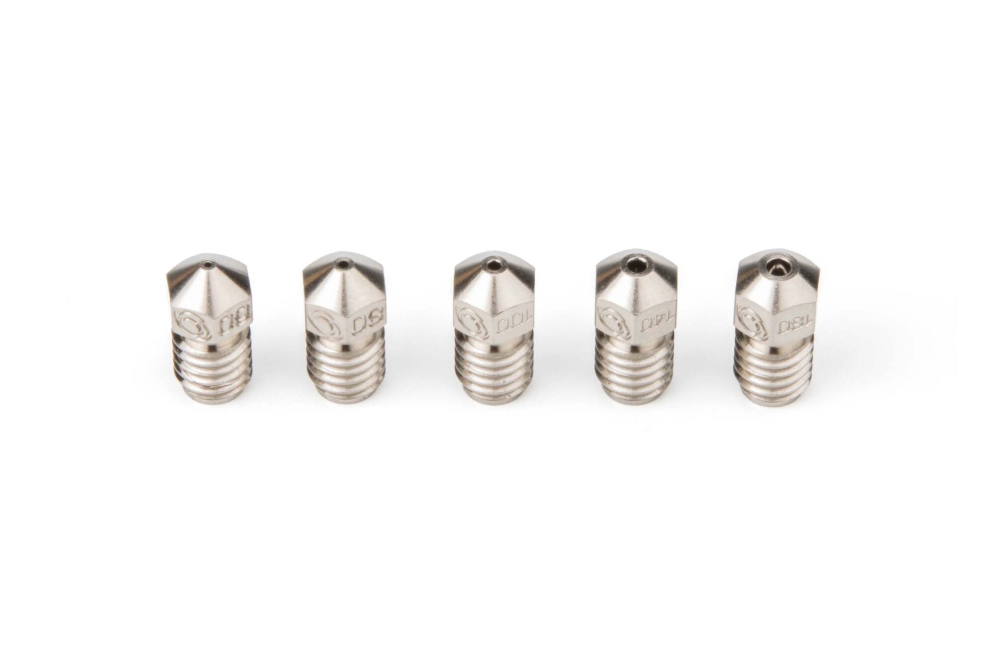Bondtech CHT® Coated Brass Nozzle 5 Pack - High Performance 1.75mm & 2.85mm Compatible for RepRap 3D Printers - Perfect for ABS, PLA, PETG Filament Printing