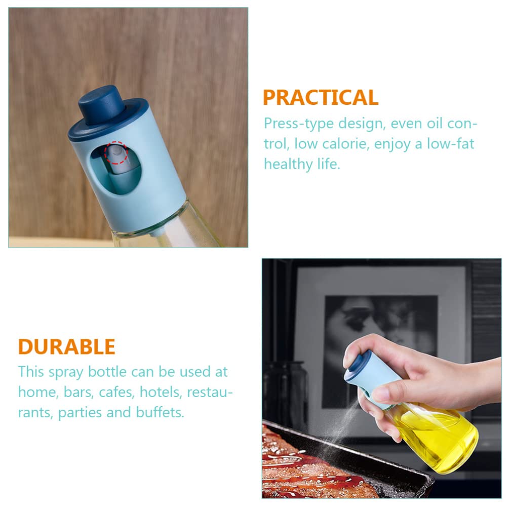 LIFKOME 2-Pack Olive Oil Spray Bottles - BPA-Free Oil Dispenser for Cooking, Roasting, BBQ & Baking | Perfect for Kitchen, Grilling & Salad Dressing (PP/Glass)