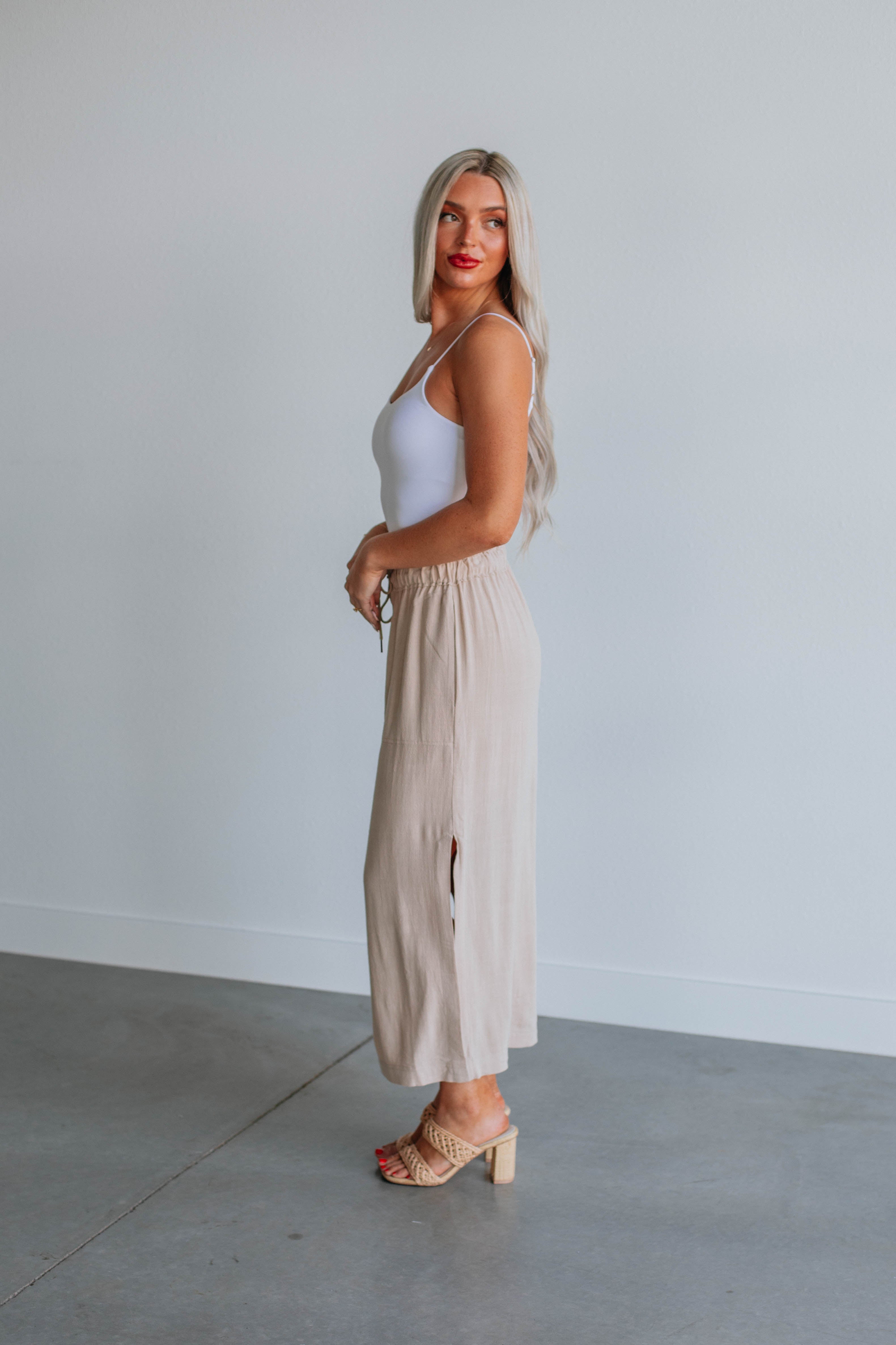 Emeline Midi Skirt for Women - Flowy A-Line Summer Skirt with Pockets - Perfect for Beach, Vacation & Casual Outings