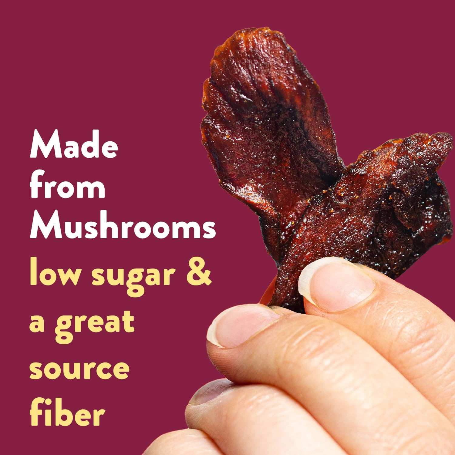 Moku Plant-Based Mushroom Jerky - Korean BBQ Flavor (3 Pack) | Vegan Beef Jerky Alternative | Gluten Free, Soy-Free, Non-GMO Healthy Snacks | No Artificial Sweeteners | 2.0 Oz Each | Perfect for Hiking, Camping & On-the-Go Vegan Snacking