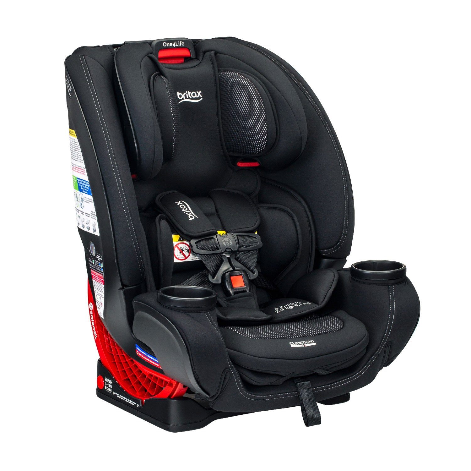 Britax One4Life ClickTight Convertible Car Seat - All-in-One Safety for Infants to Big Kids (5-120 lbs) | Easy Installation & Comfort for Long Rides, Travel & Everyday Use
