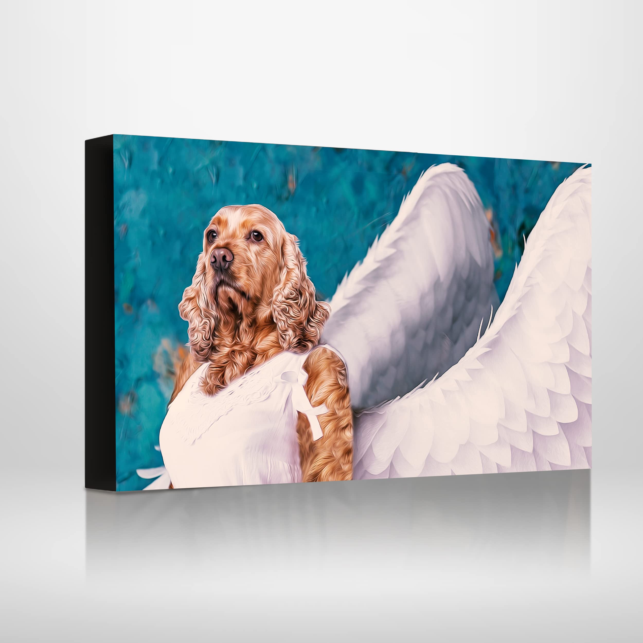 Custom Dog Portrait Canvas - Personalized Pet Art Print with Your Dog's Image - Framed & Wrapped Wall Decor (18x24 inches) - Perfect for Living Room, Bedroom & Pet Lover Gifts