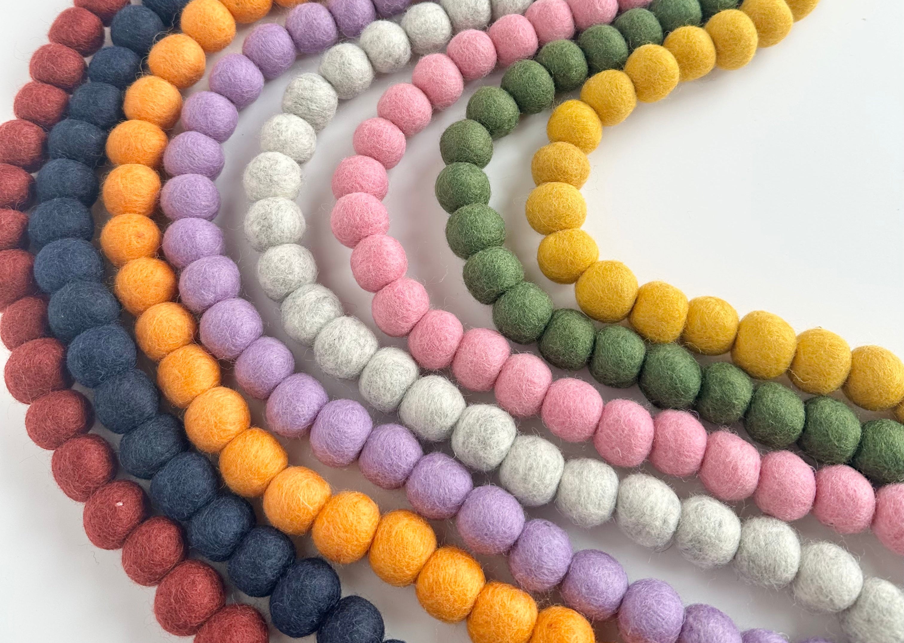 68 Colors Solid Garland - Premium Fabric Garland for Home Decor, Party, Wedding & Holiday Decorations
