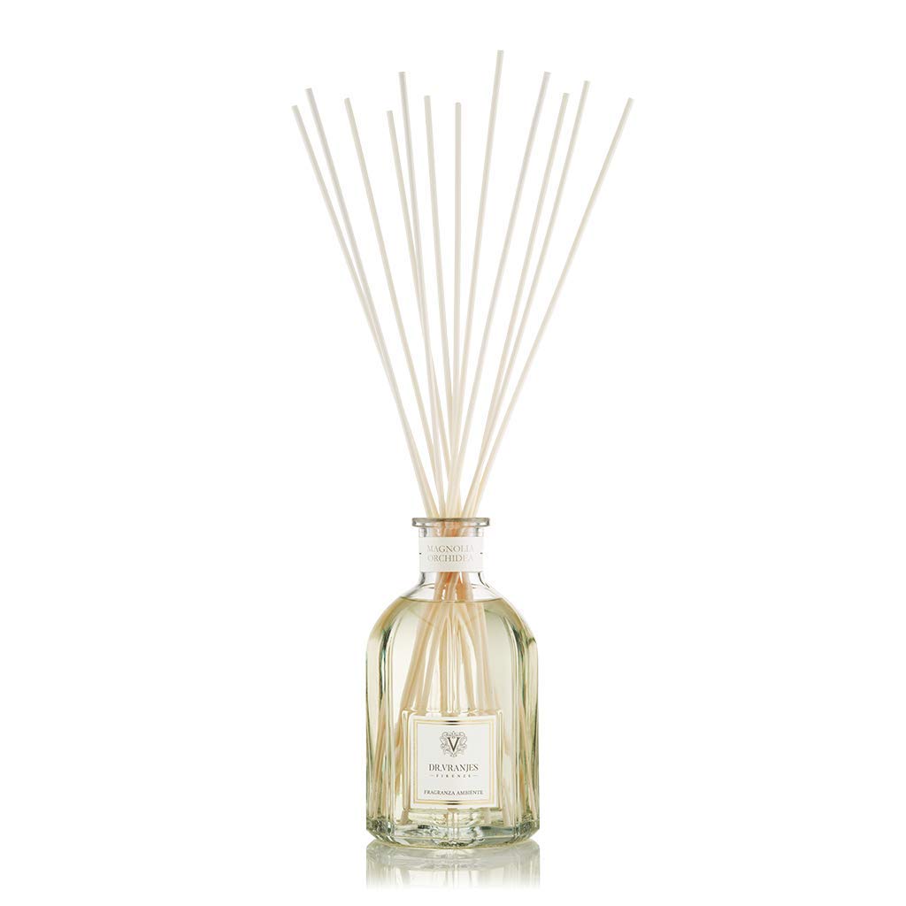 Dr. Vranjes Magnolia Orchidea Scented Reed Diffuser 500ml - Luxury Home Fragrance for Living Room, Bedroom & Office Decor