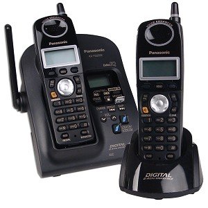 2.4GHz Cordless Speakerphone with 3-Way Calling, Caller ID & Call Waiting - Black (PANKXTG2632B) | Home Office & Conference Room Wireless Phone