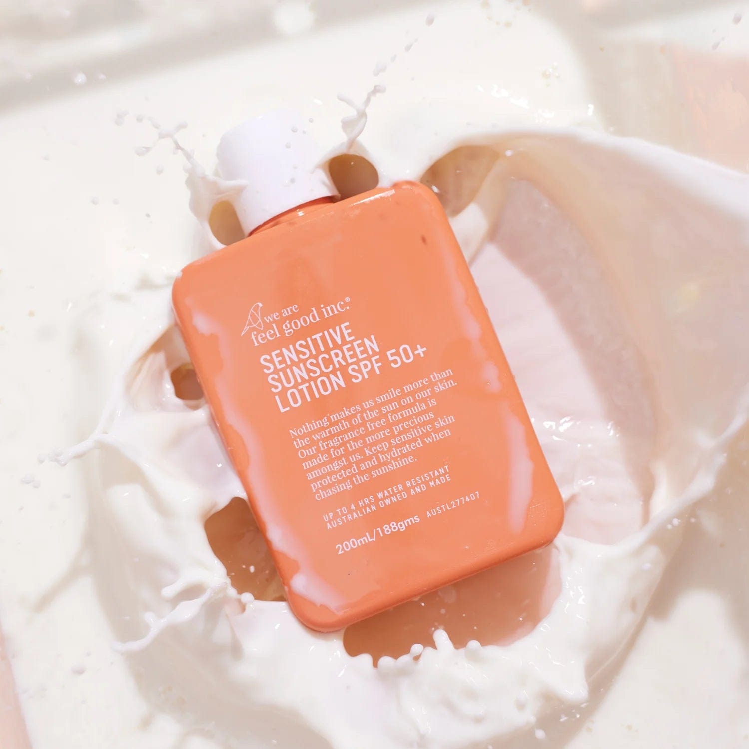 Sensitive SPF50+ Sunscreen for Face & Body - Fragrance-Free, Hypoallergenic, Broad Spectrum UVA/UVB Protection - Perfect for Daily Use, Outdoor Activities & Beach Days