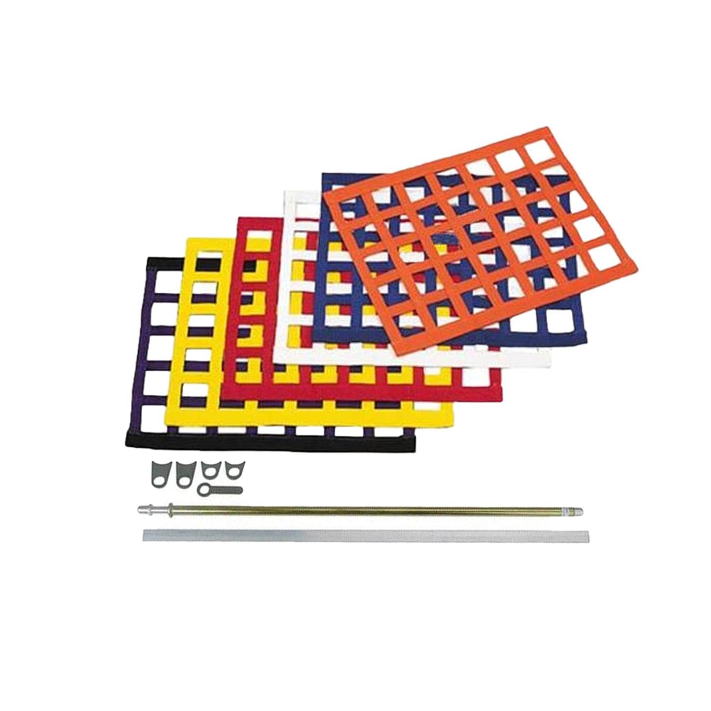 Speedway Ribbon Style Window Screen Net with Installation Kit - Red | UV Protection & Bug Barrier for Home, Office, and RV Windows