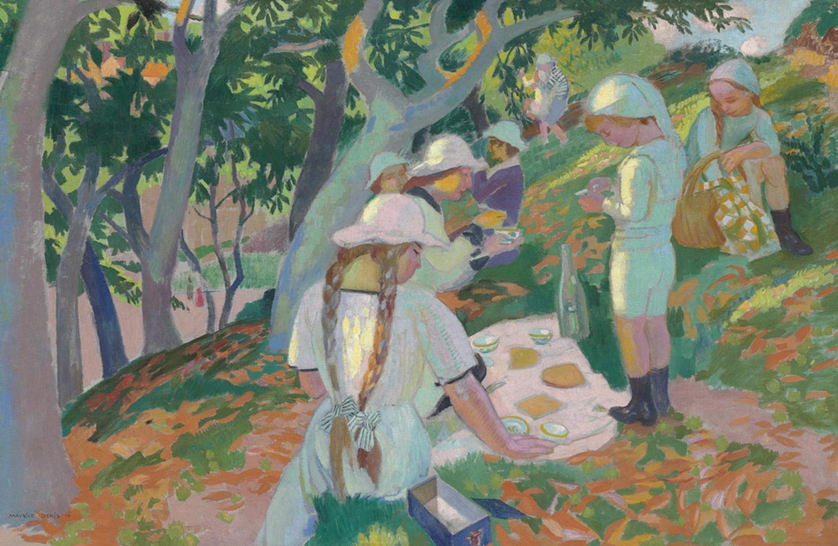 Maurice Denis 'A Snack Under The Chestnut Trees' 1000-Piece Jigsaw Puzzle for Adults & Kids - DIY Challenge, Home Decor, Family Game Night & Educational Activity