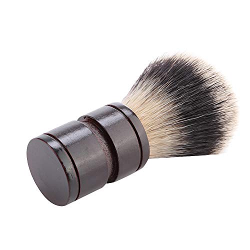 Premium Wood Handle Quick-Drying Soft Bristle Beard & Mustache Brush for Men - Natural Grooming Kit with Durable Nylon Bristles (3 Color Options) - Perfect for Daily Beard Care & Styling at Home or Travel