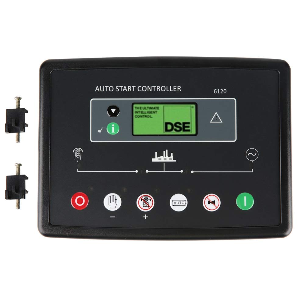 Oumefar DSE6120 Deep Sea Electronic Generator Controller Module 8V-35V LCD Display Power Control Panel - Reliable Generator Control for Home, Industrial and Marine Power Systems