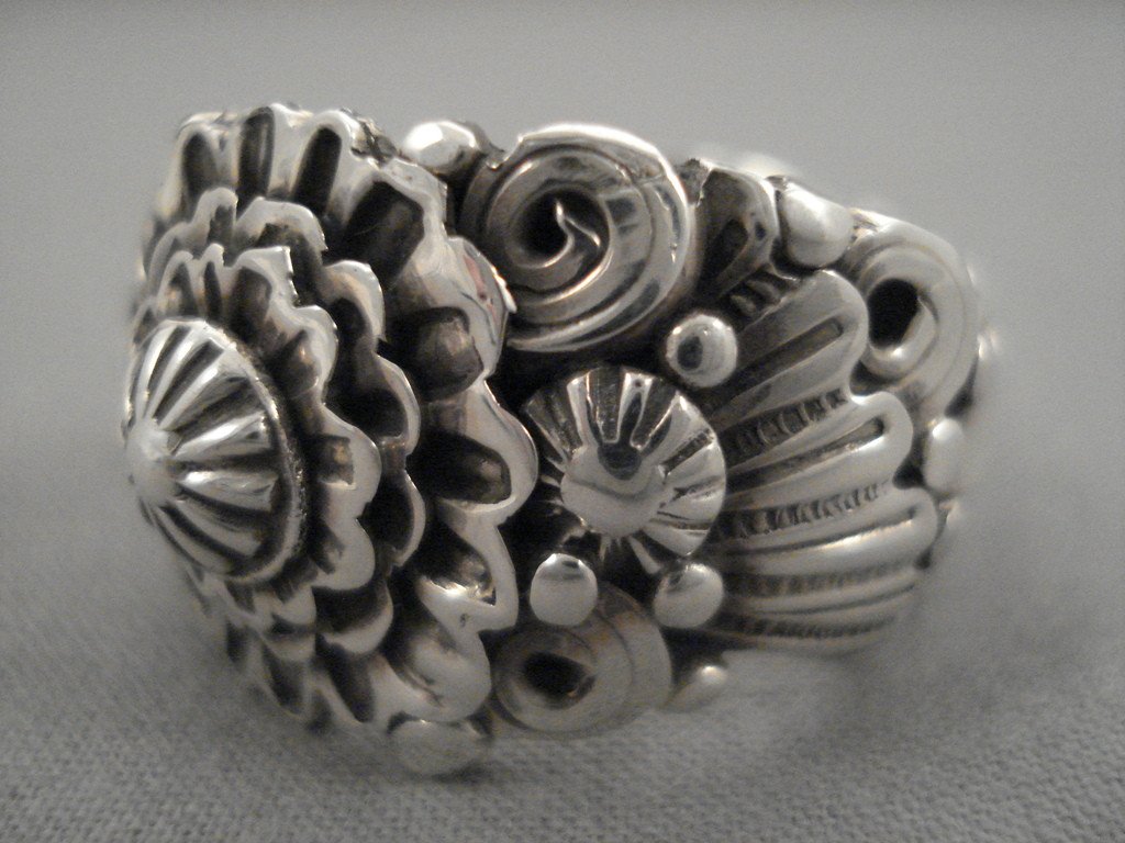 Vintage Navajo Silver Ring - Handcrafted Native American Jewelry with Intricate Layers for Women | Perfect for Boho, Western & Festival Fashion