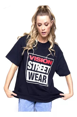 Remera Vision Over Classic Black T-Shirt - Stylish & Comfortable Cotton Tee for Casual Wear, Street Fashion & Everyday Outfits