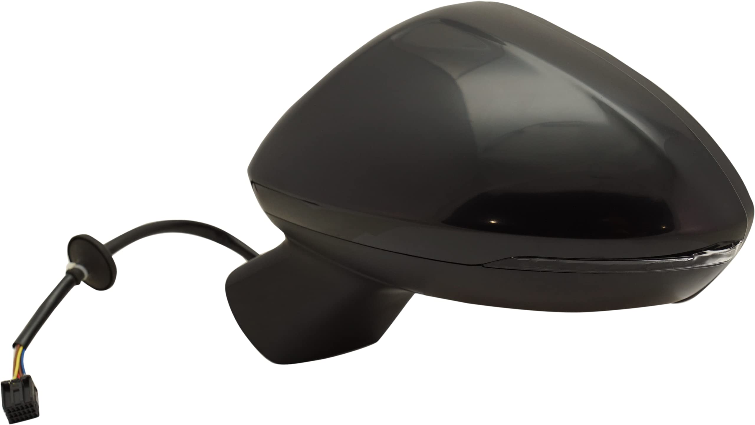 Heated Power Side Mirror with Signal Light & Blind Spot Monitor for 2016-2019 Chevrolet Cruze - Manual Fold, Paintable - Perfect for Winter Driving & Enhanced Safety