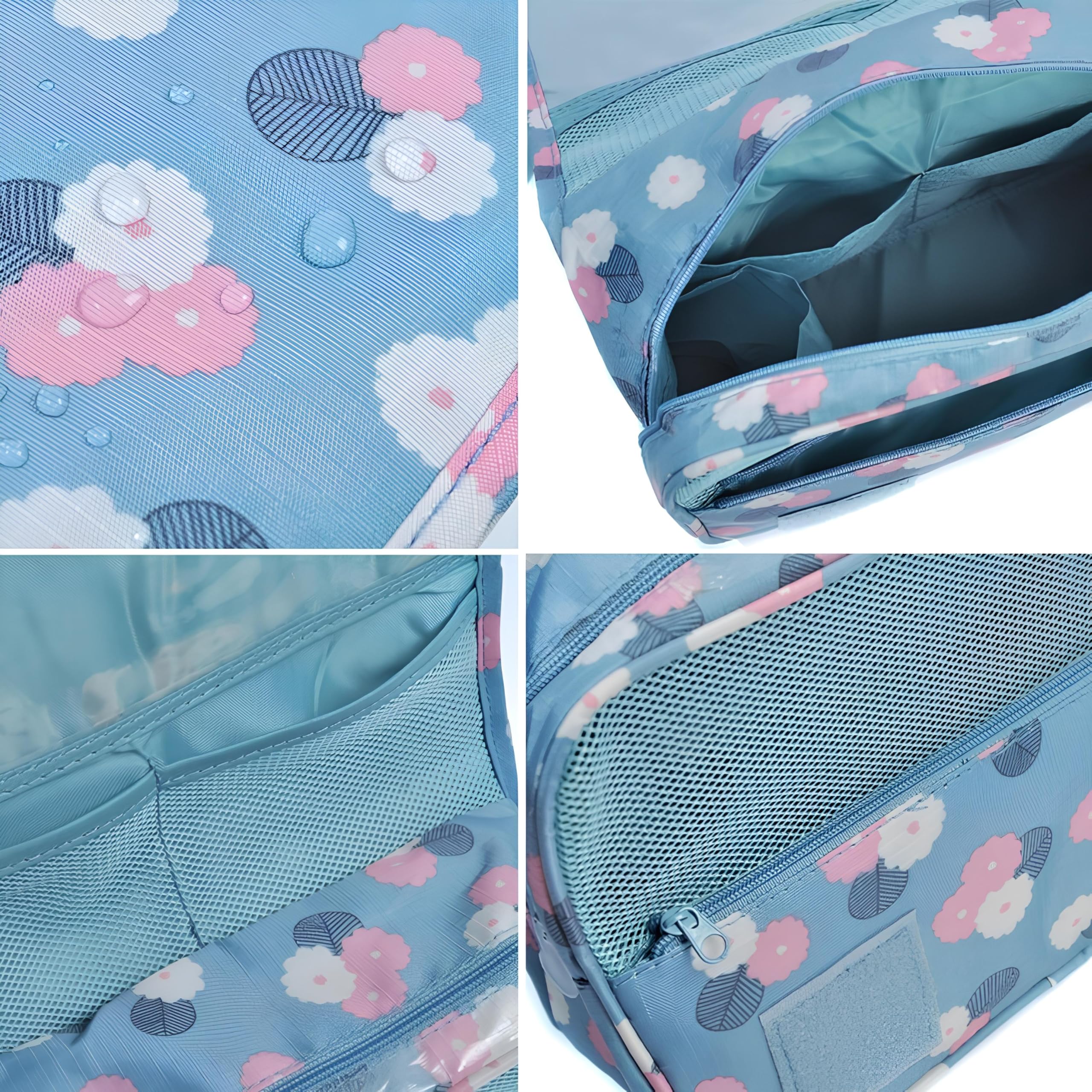 Electro Wolf Waterproof Hanging Toiletry Bag for Travel - Multi-Function Cosmetic & Makeup Organizer (Multiple Colors) - Perfect for Women's Travel Essentials, Gym, Camping & Daily Use