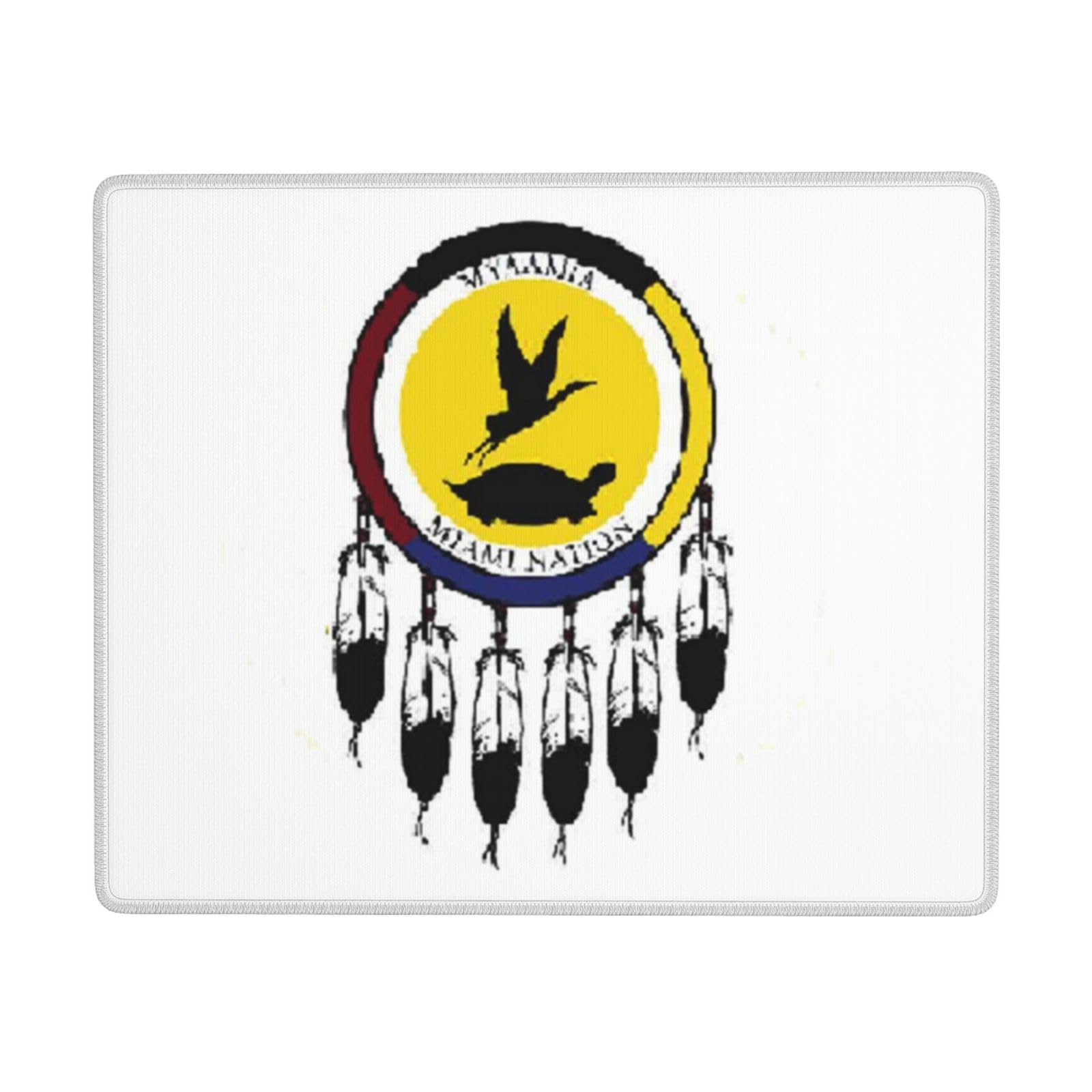 SIYTUAU Miami Nation Flag Mouse Pad - Waterproof Non-Slip Rubber Base for Office & Gaming - 7x9 Inches Computer Mousepad for Laptop & PC - Perfect for Work, Gaming & Home Office Use