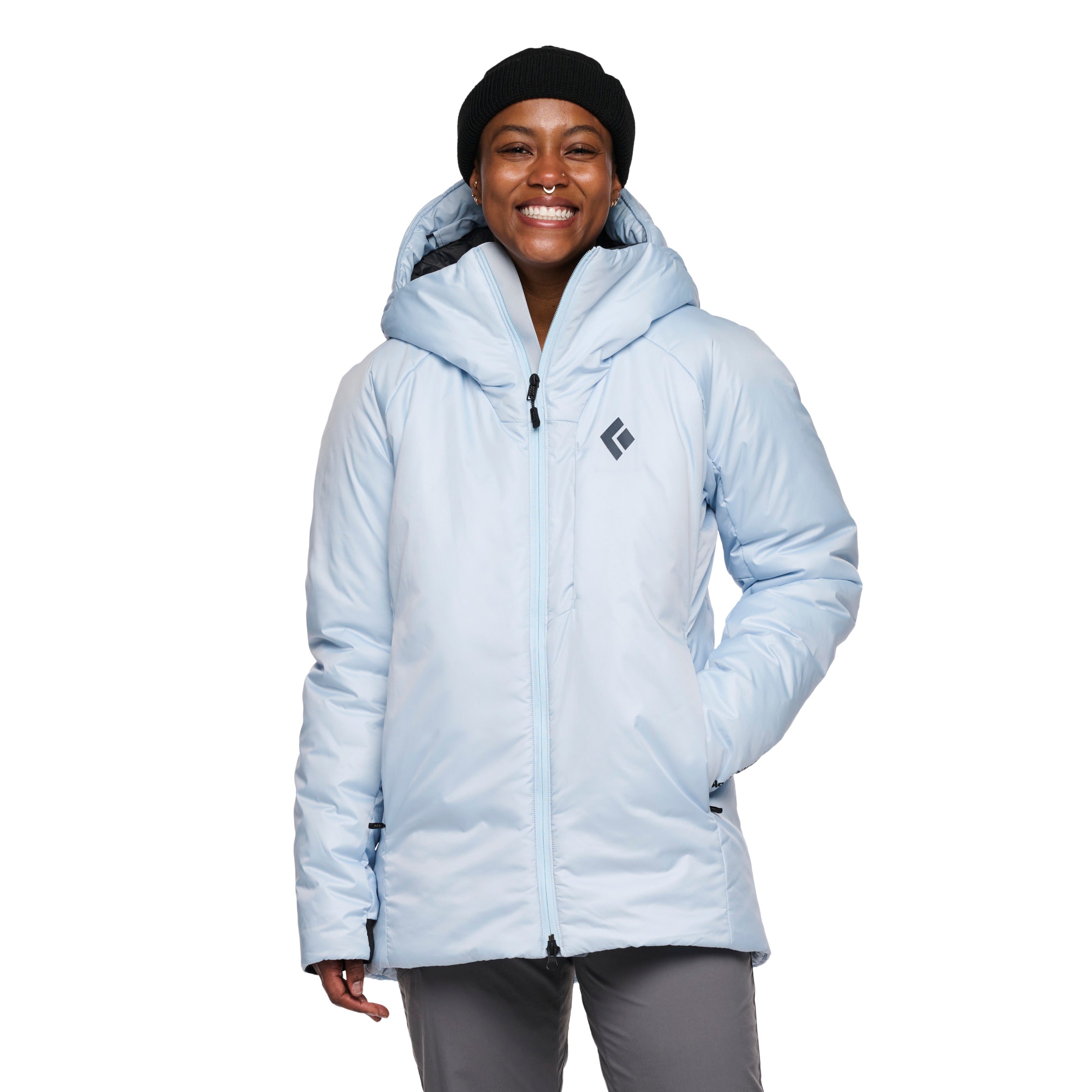 Women's Insulated Belay Parka - Waterproof Winter Jacket for Climbing & Outdoor Adventures - Perfect for Hiking, Skiing & Cold Weather Activities