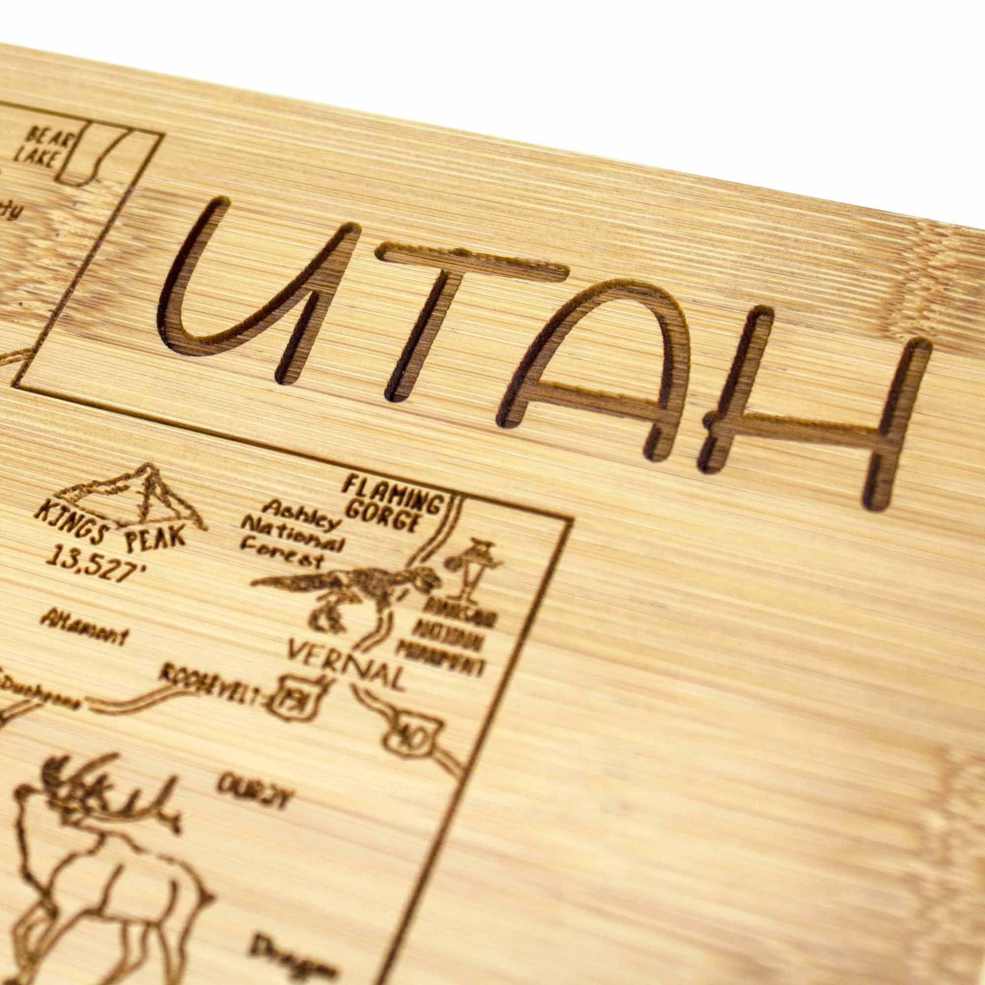 Premium Utah-Themed Wooden Cutting Board - 11