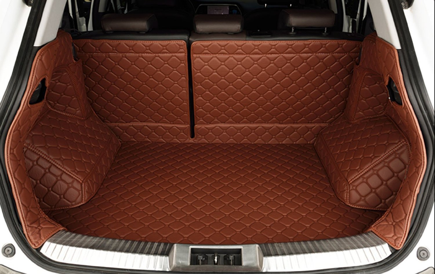 Premium 3D All-Weather Trunk Liner for 2016-2021 BMW 7 Series - Waterproof Cargo Mat with Full Coverage Protection, Pet-Friendly & Non-Slip (Brown) - Perfect for Road Trips, Grocery Hauling & Pet Transport