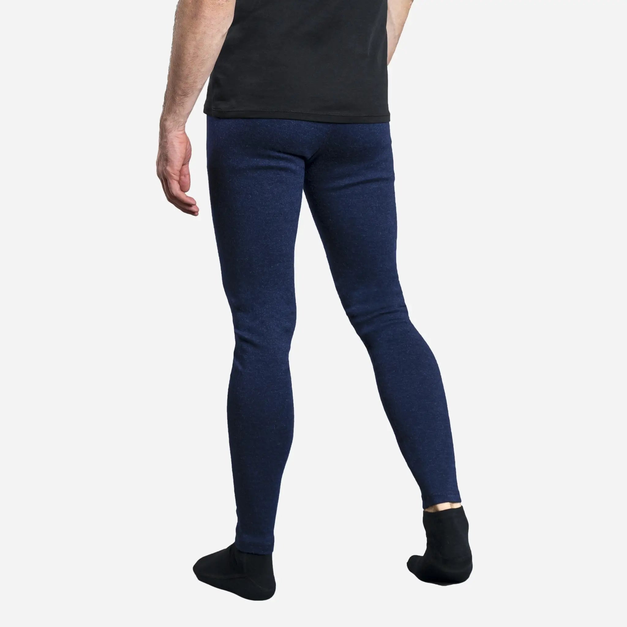 Men's Alpaca Wool Leggings - 420 Midweight Thermal Base Layer for Hiking, Skiing & Winter Outdoor Activities