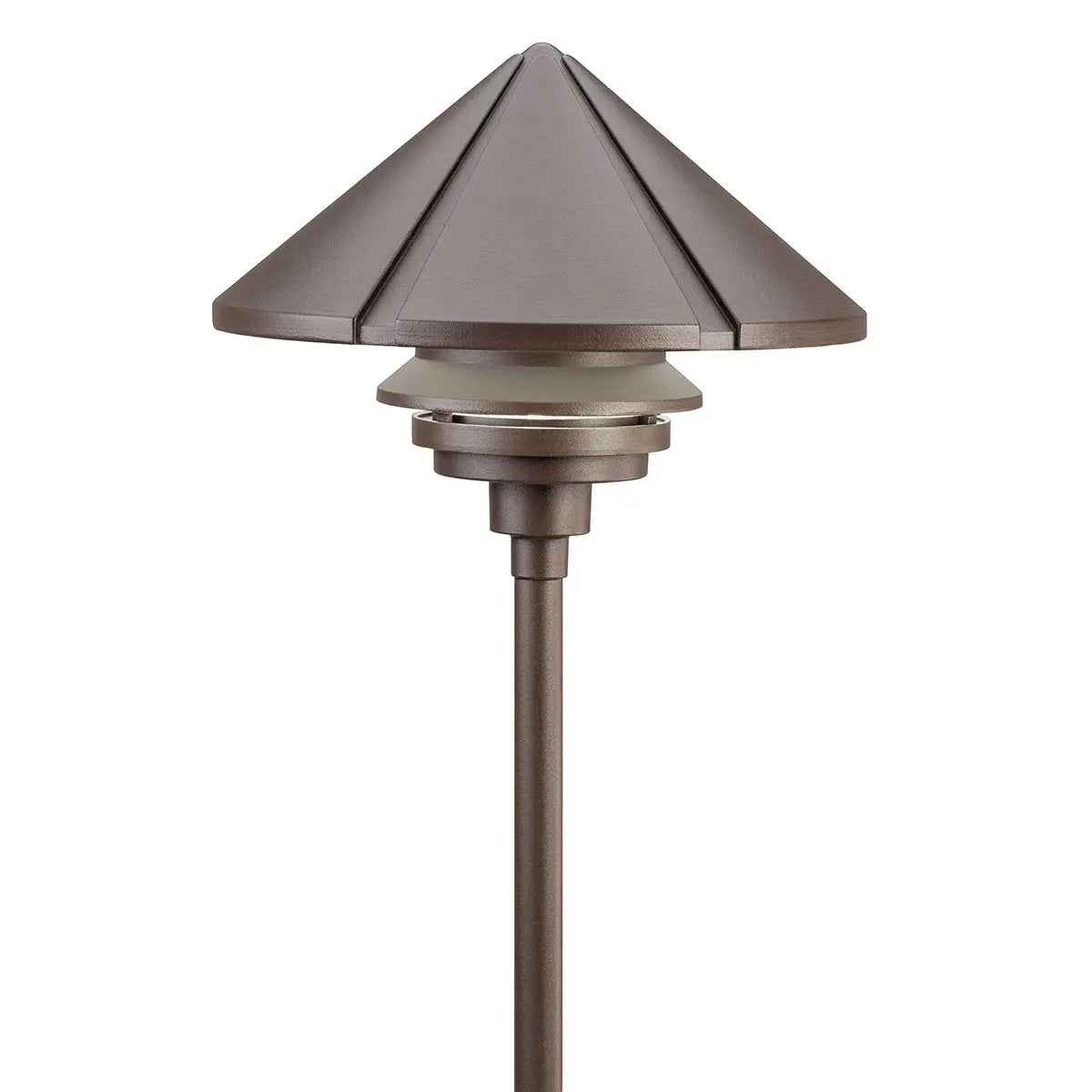 120V Large One Tier Path Light - Outdoor Solar LED Landscape Lighting for Garden, Yard, Walkway, Driveway & Pathway Illumination