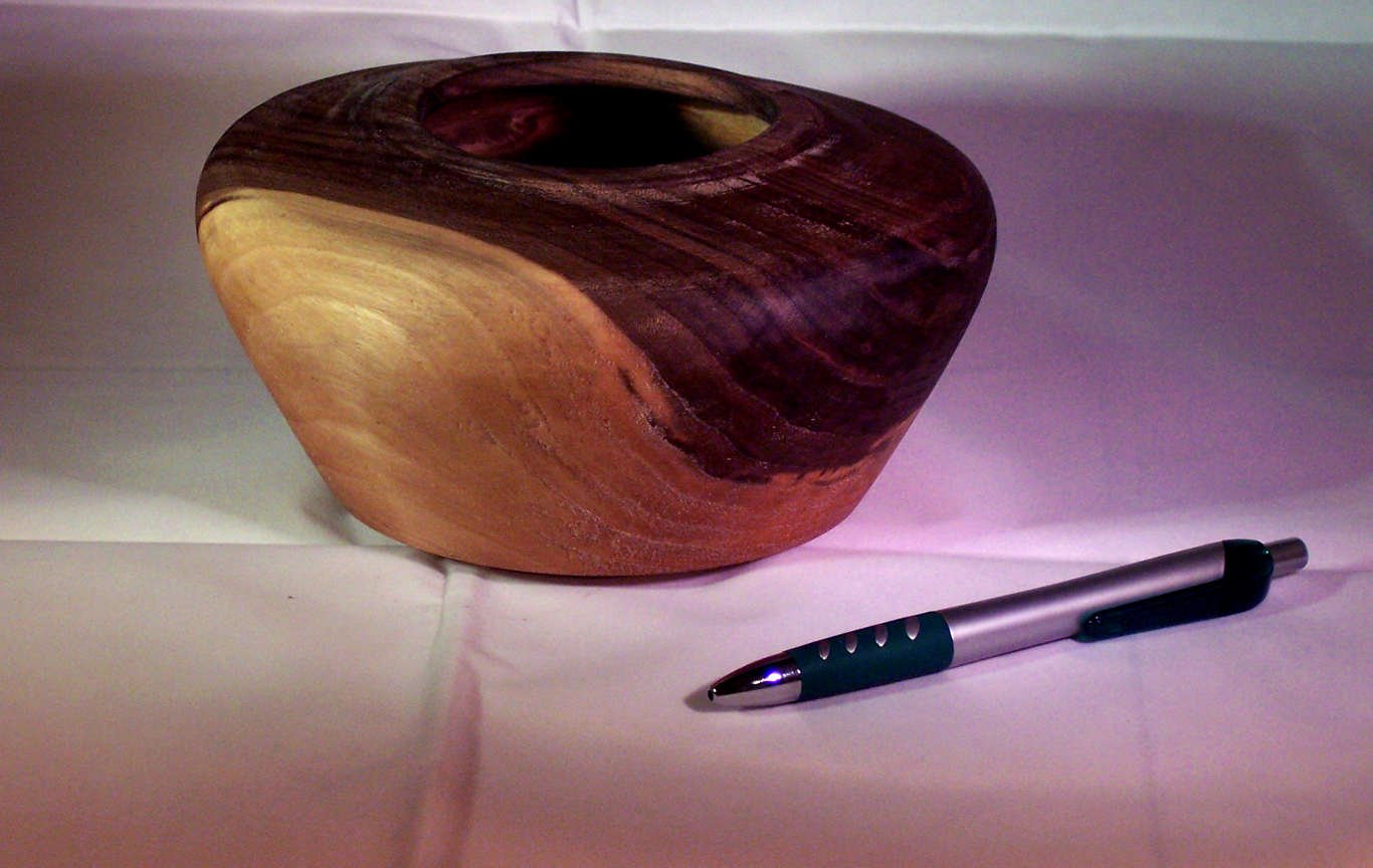Handmade Black Walnut Hollow Form Vase - Natural Wooden Home Decor for Centerpieces, Wedding Gifts & Modern Farmhouse Style