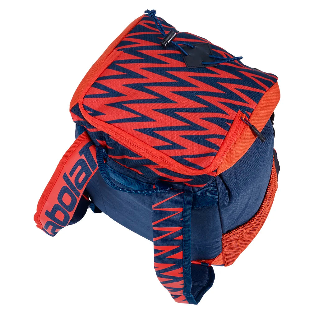 Juniors Classic Tennis Backpack - Blue and Red Sports Bag for Girls & Boys | Perfect for School, Tennis Practice, Gym & Travel Accessories