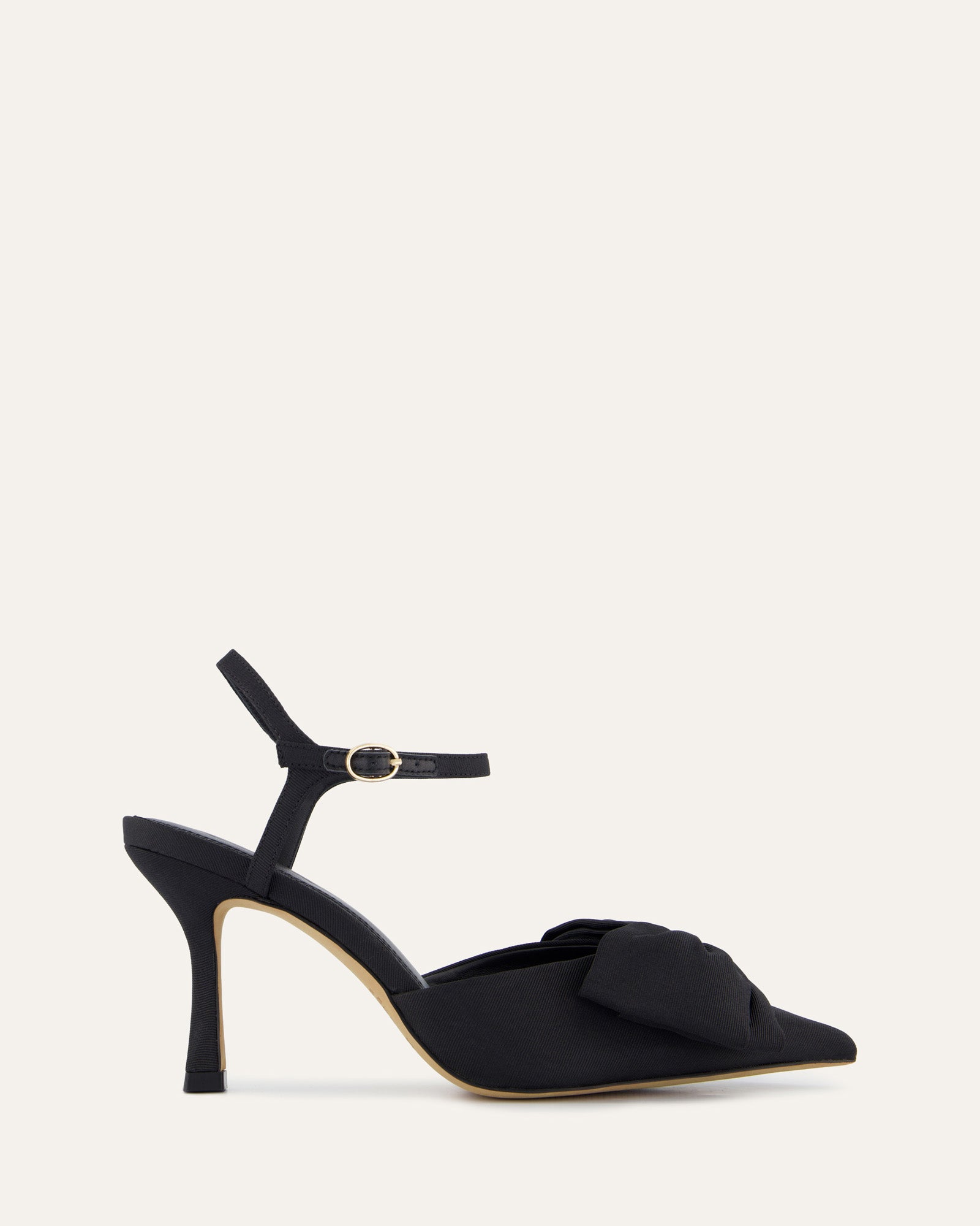 Arielle Women's Black Textile High Heels - Elegant Dress Shoes for Parties, Weddings & Evening Events