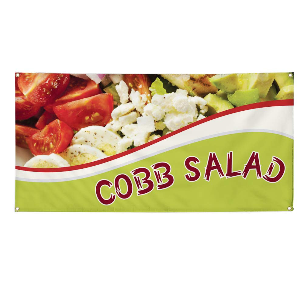 Vinyl Banner 12x30Inches - Weatherproof Outdoor Sign for Restaurants & Food Advertising