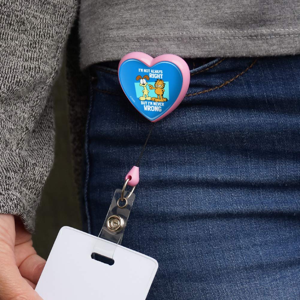 Garfield & Odie Lanyard - Retractable Badge Holder for Work & Events