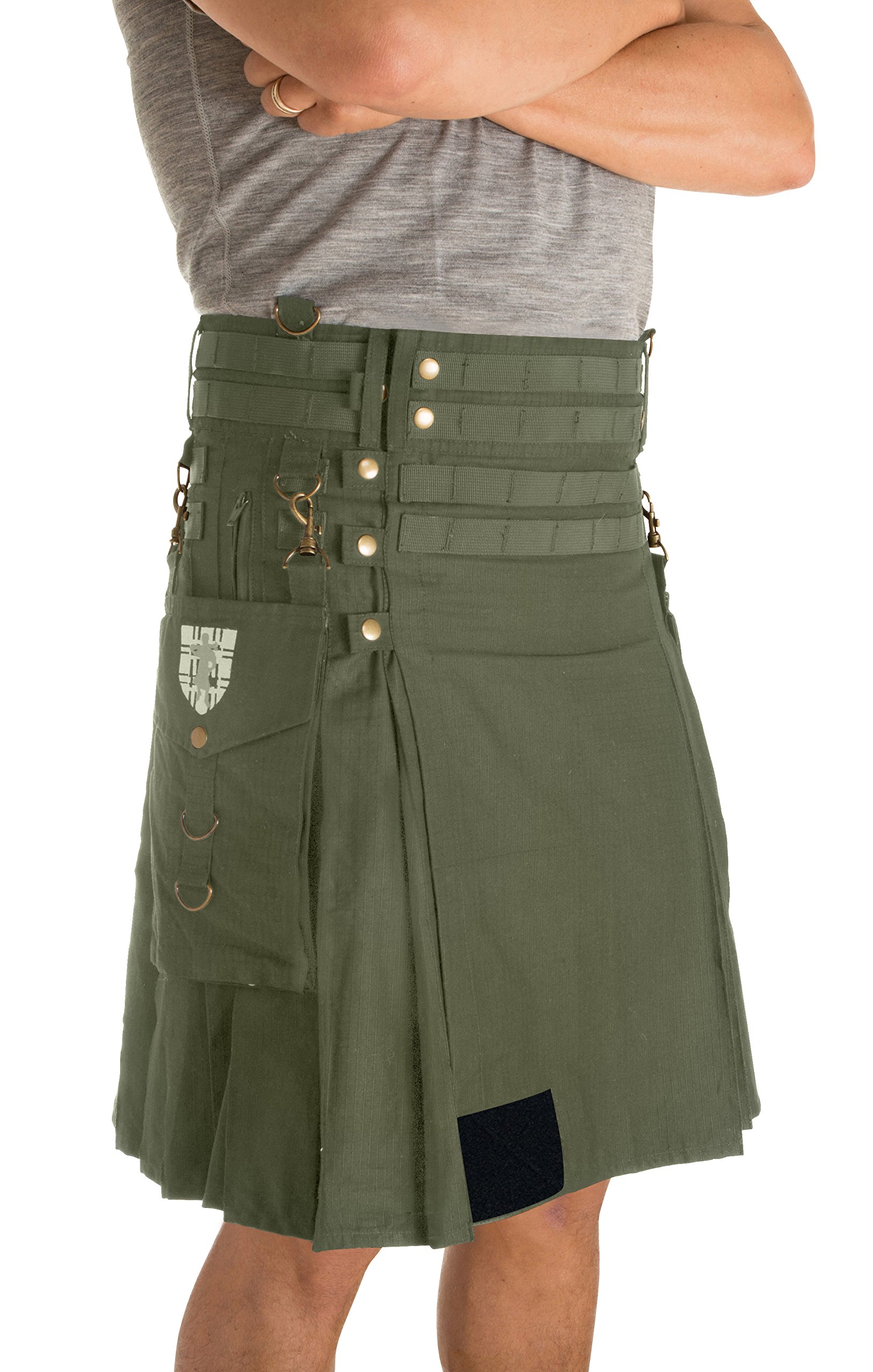 Men's Tactical Utility Kilt - Durable & Versatile Outdoor Kilt for Hiking, Camping & Festivals | Adjustable Fit & Multiple Pockets