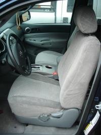 Durafit Custom Seat Covers for 2005-2008 Toyota Tacoma SR5 - Black Twill Fabric Bucket Seat Protectors (Non-Airbag Version) | Perfect for Off-Roading, Work Trucks & Daily Commutes