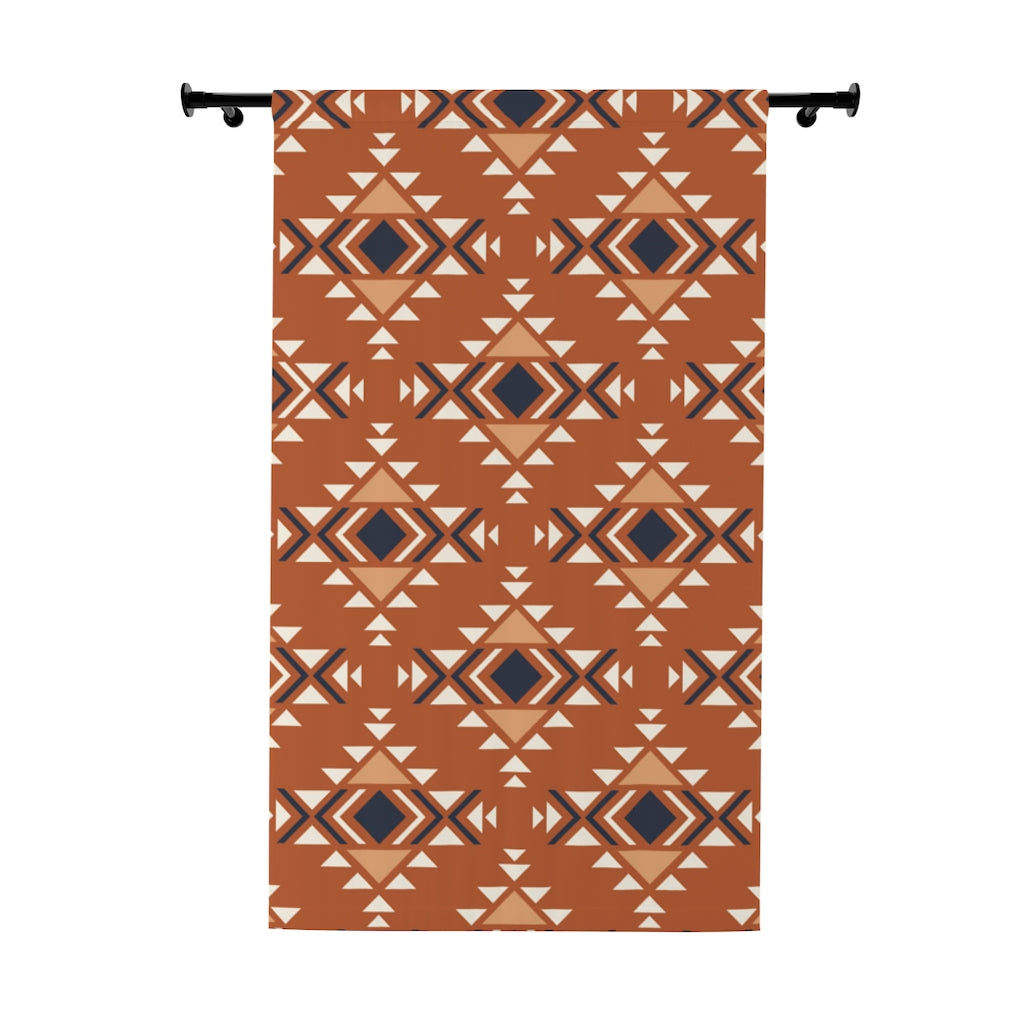 Casablanca Blackout Window Curtains - 1 Panel Southwestern Style for Bedroom & Living Room - Thermal Insulated Drapes for Home Decor