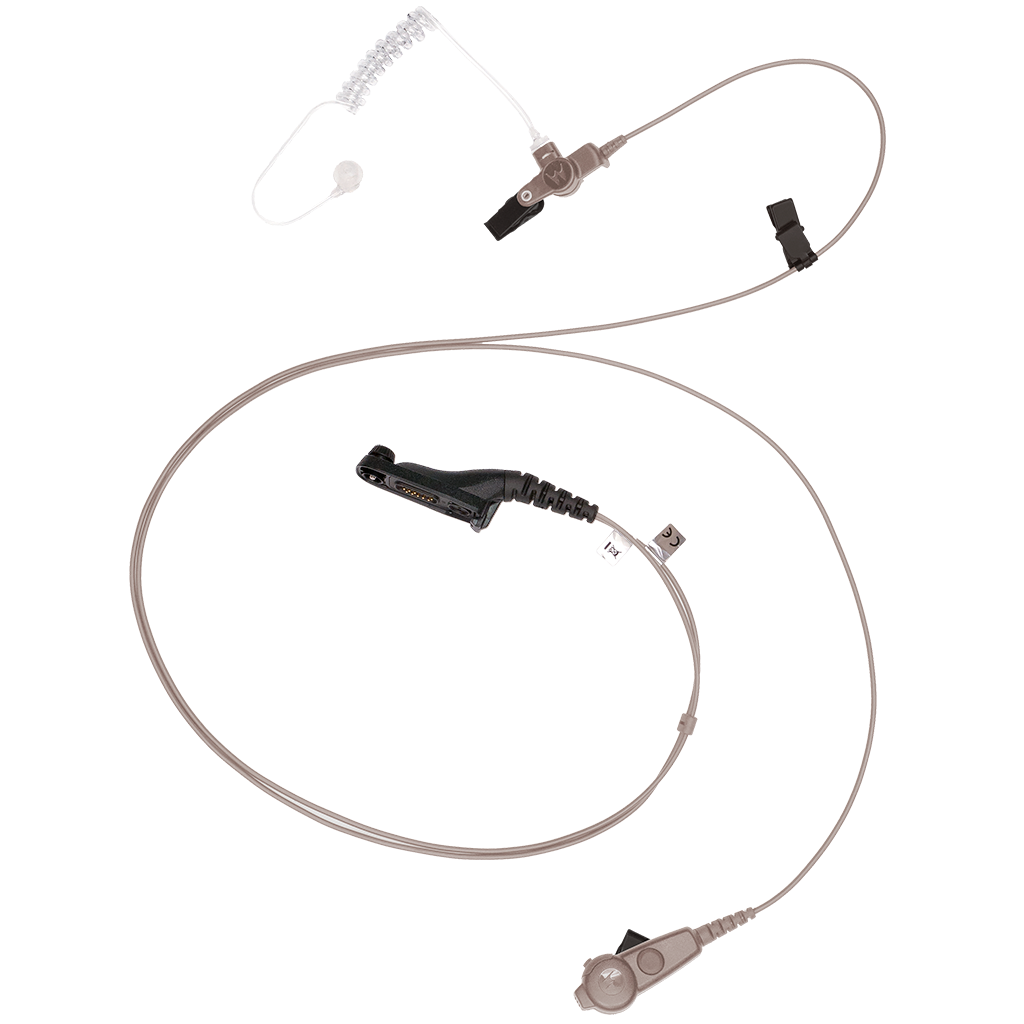 Motorola PMLN6130 IMPRES 2 Wire Kit - Beige Color - Compatible with Motorola Two-Way Radios - Perfect for Business, Security & Outdoor Communication
