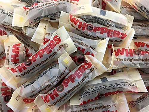 WHOPPERS Chocolate Covered Malted Milk Balls - Fun Size 3-Piece Packs (6 Pound Bulk) - Perfect for Halloween Candy, Party Favors & Office Snacks