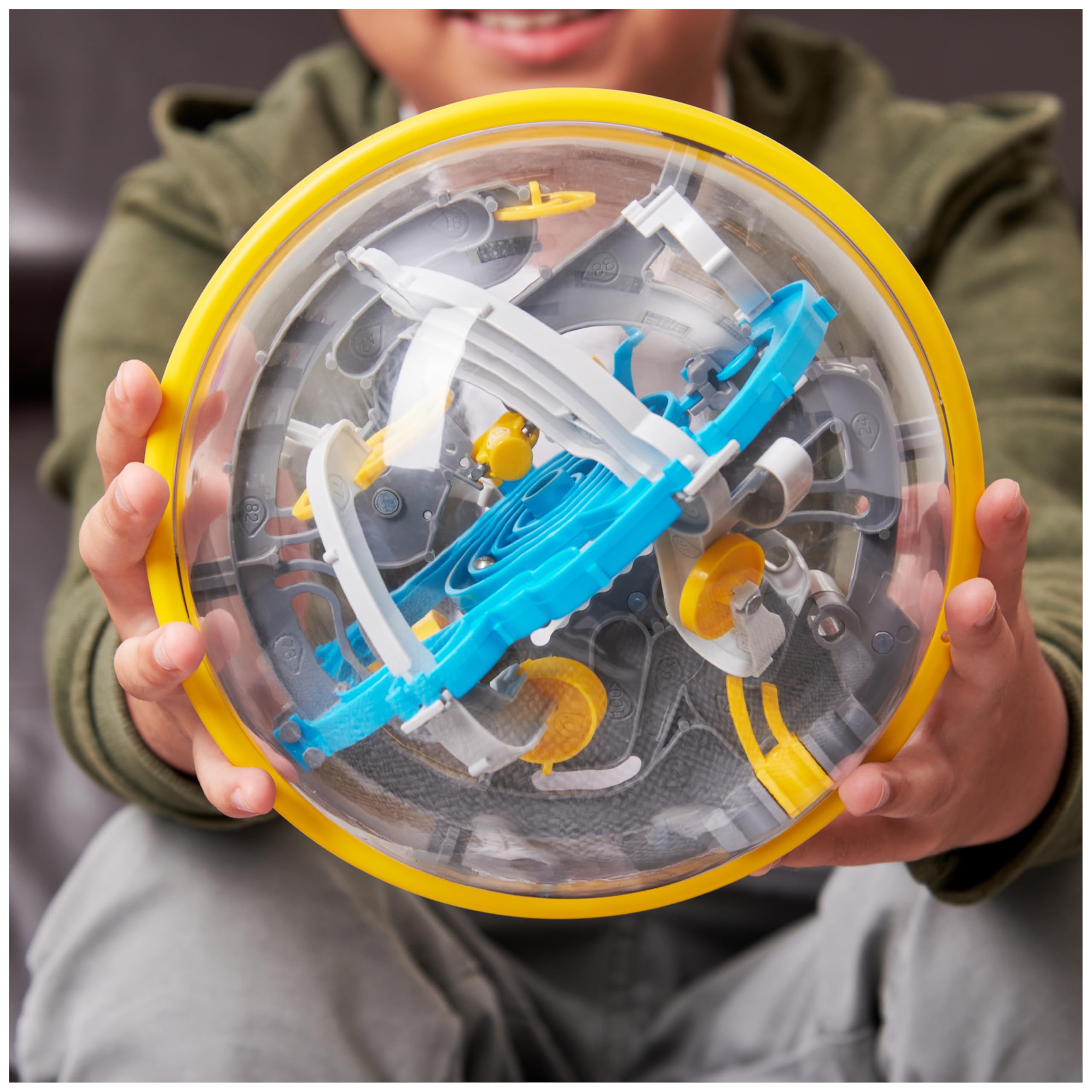 Perplexus Beast 3D Gravity Maze Puzzle Ball - Brain Teaser & Fidget Toy for Kids & Adults Ages 9+ | Stress Relief & Sensory Play | Fun STEM Learning Game for Home, Office & Travel