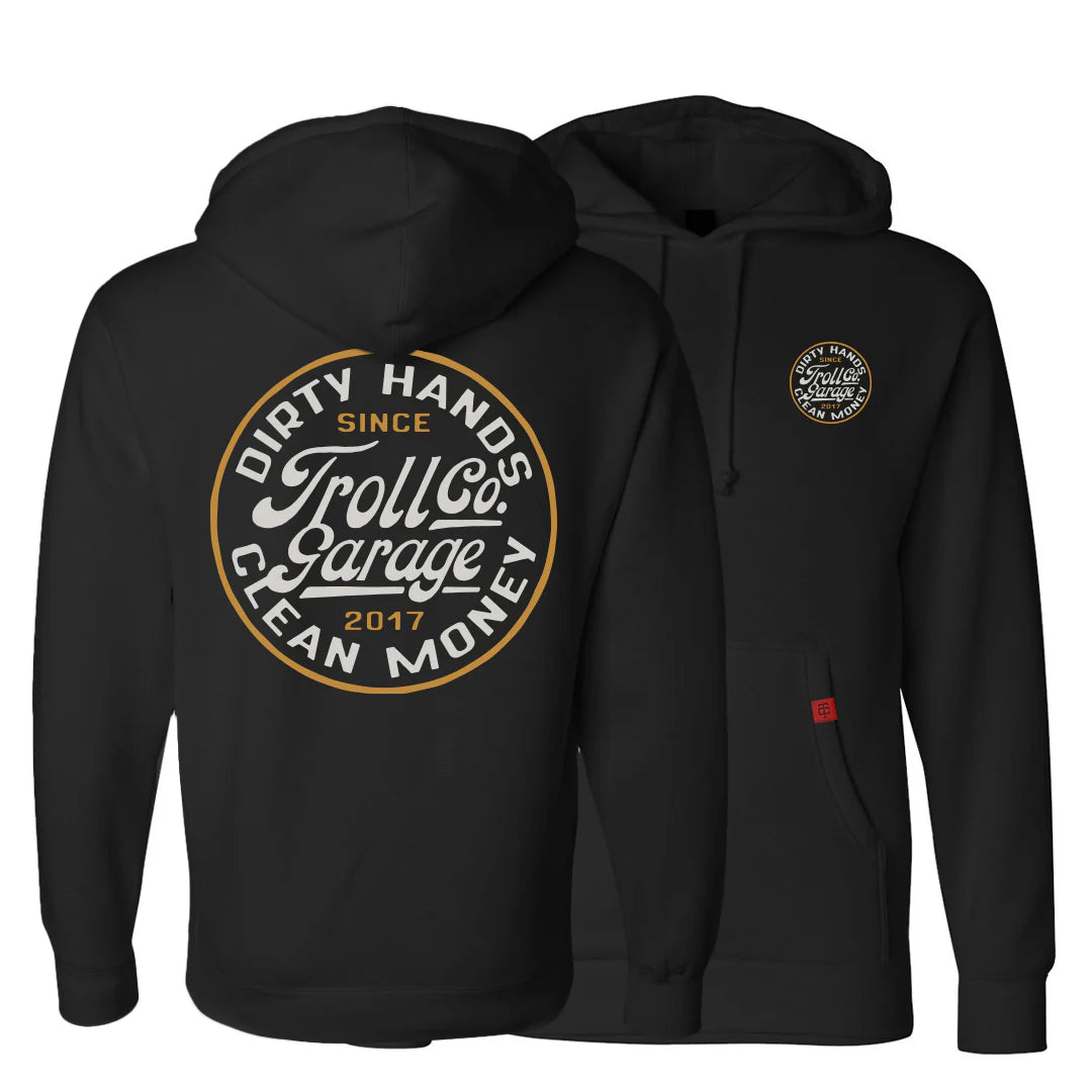 Troll Co DHCM Men's Garage Hoodie - Comfortable Pullover Sweatshirt for Casual Wear, Work, and Outdoor Activities