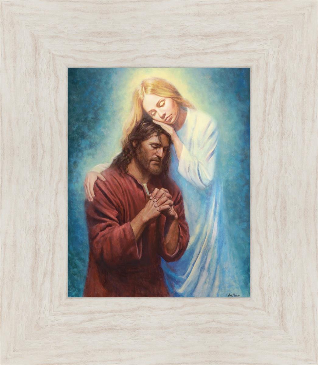 Angel Mother by Del Parson - Beautiful Religious Wall Art for Home Decor - Perfect for Living Room, Bedroom & Church Inspirational Gifts