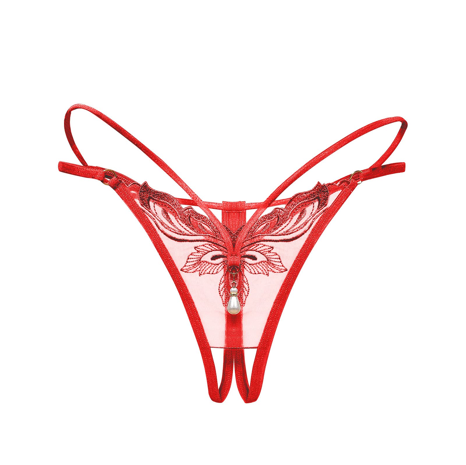 Smooto Women's Cotton Low Rise Underwear - Soft Breathable Lace Briefs & Hipster Panties for Ladies - Maternity Underwear (Red, 3-Pack) - Perfect for Daily Wear, Comfortable Sleep & Postpartum Recovery
