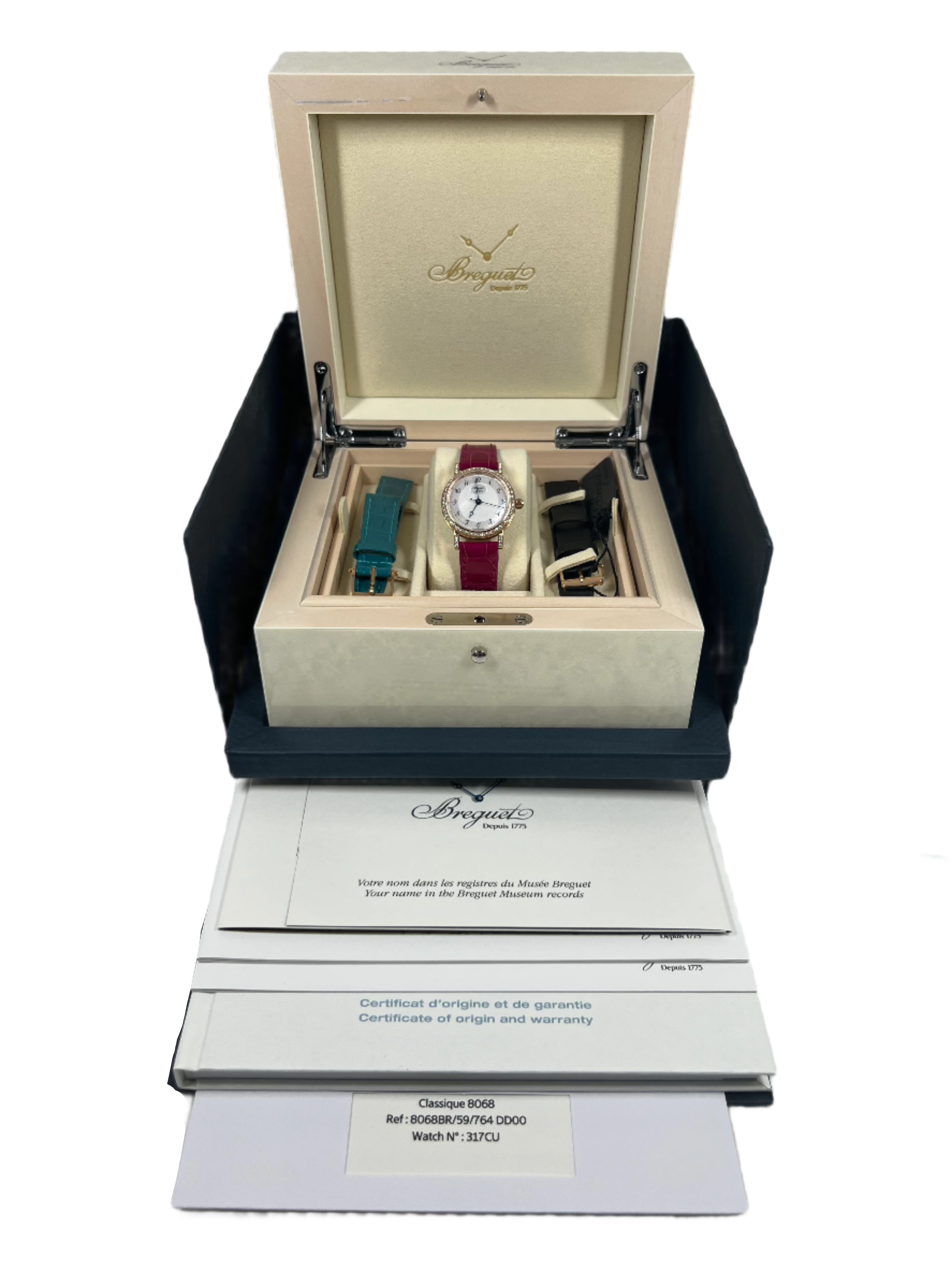 Breguet Classique 18K Rose Gold Diamond Ladies Watch - Luxury Women's Timepiece for Formal Events & Special Occasions
