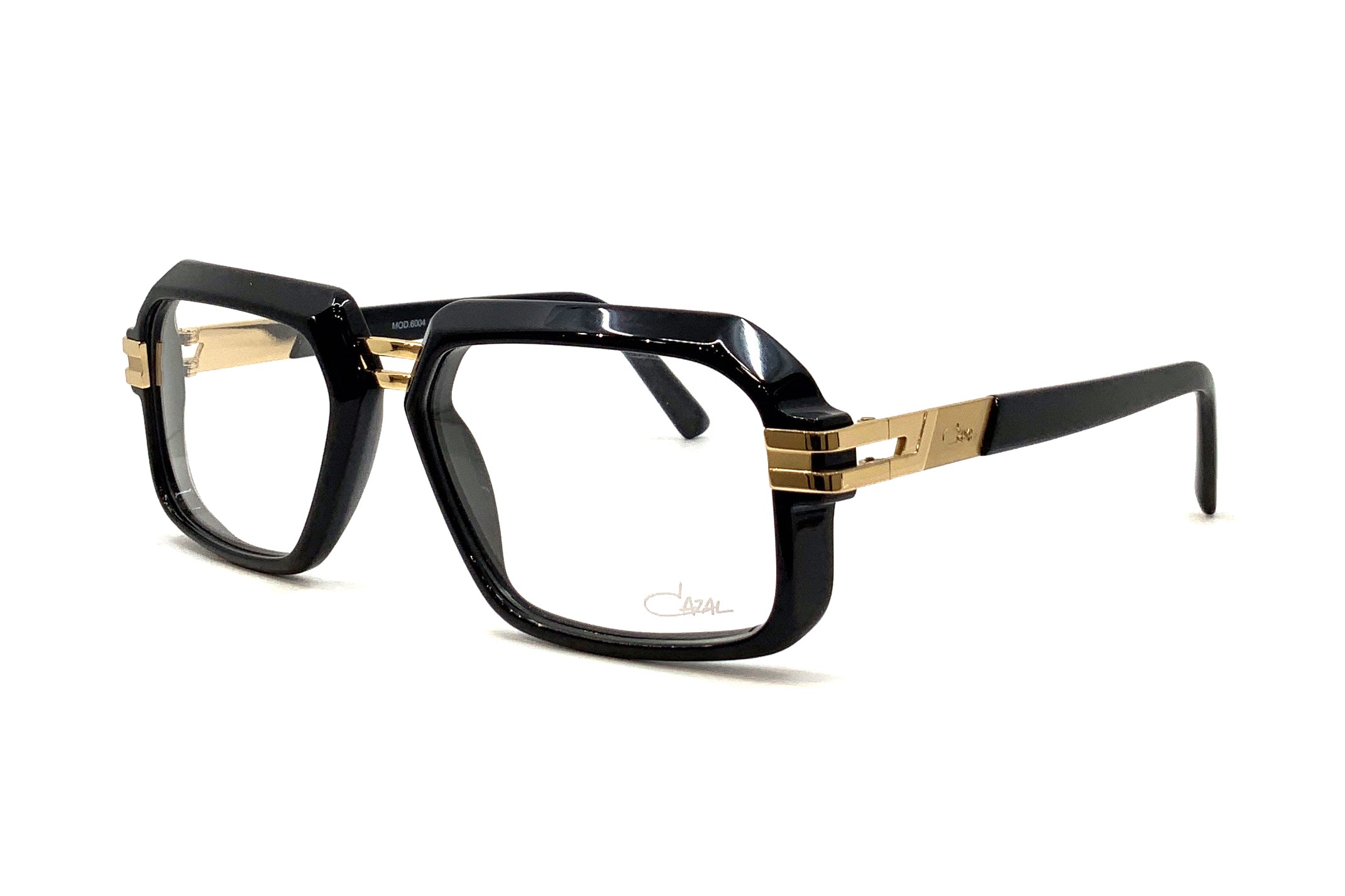 Cazal 6004 Sunglasses - Black/Gold Frame Classic Retro Style for Men & Women | UV Protection, Fashion Accessory for Outdoor, Driving, Travel