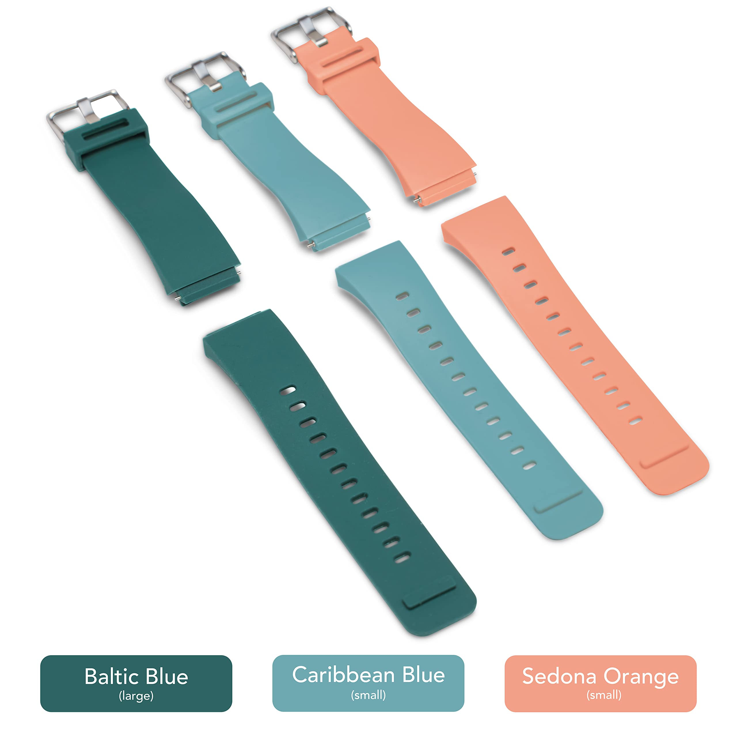 **Soft Silicone Adjustable Watch Band Replacement - TIME TIMER Compatible Strap for Women & Kids - Sedona Orange (Small) - Perfect for School, Sports & Daily Wear**