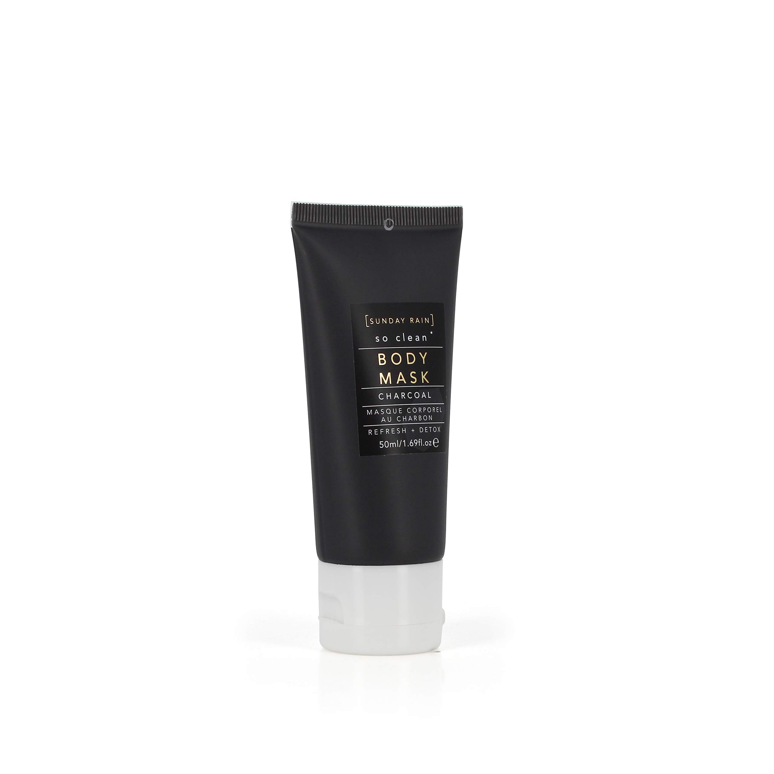 Sunday Rain Charcoal Body Mask - 1.69 Oz | Deep Cleansing & Detoxifying Face & Body Treatment for Glowing Skin | Perfect for Spa Day & Self-Care Routine