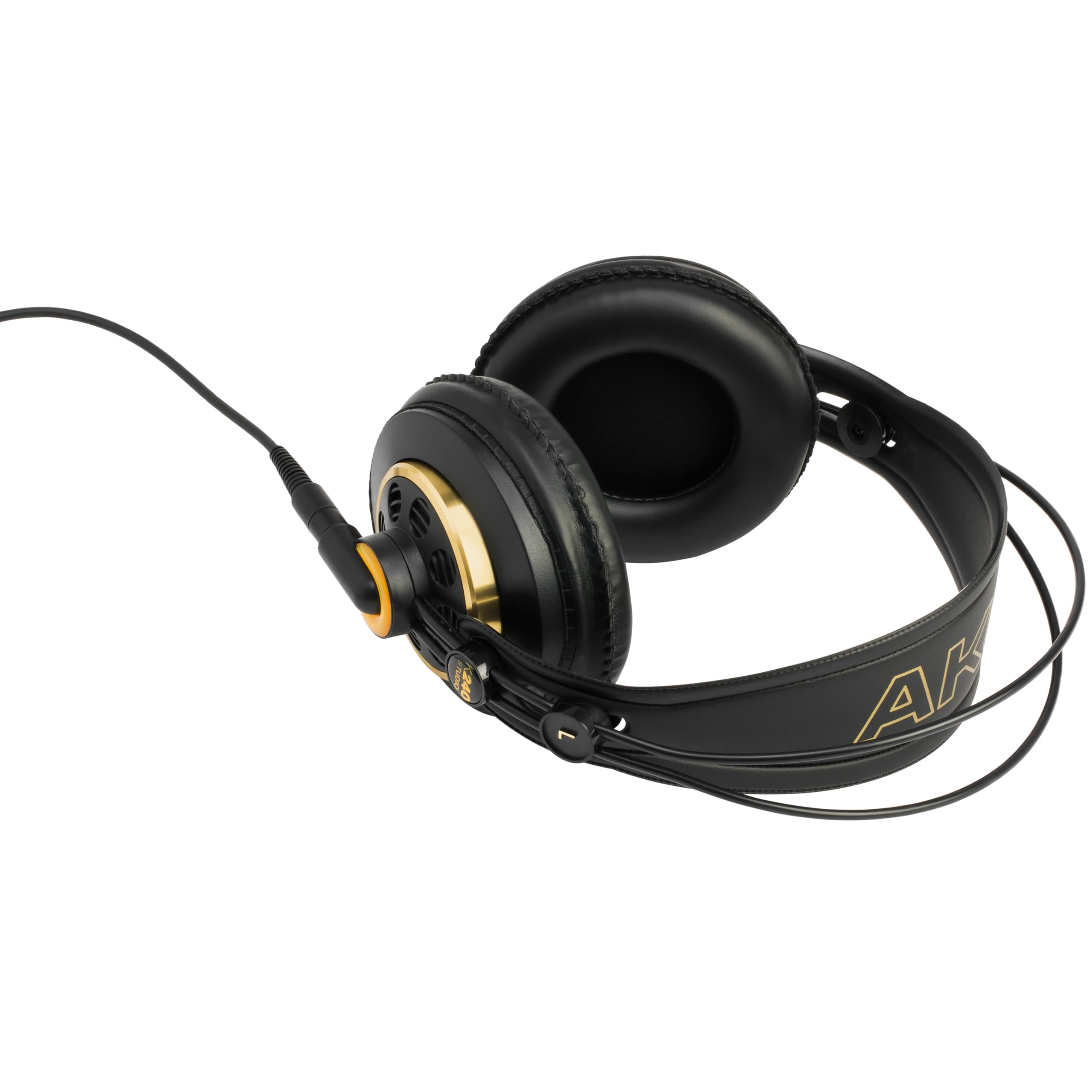 AKG K240 Semi-Open Studio Headphones - Professional Over-Ear Monitoring Headphones for Recording, Mixing & Music Production - Perfect for Home Studios & Podcasting