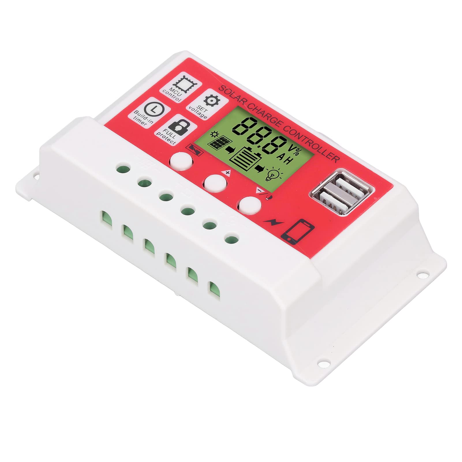 10A Solar Charge Controller for Power System - Home & RV Use