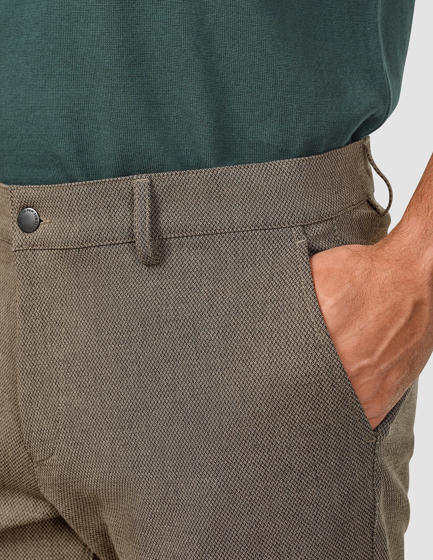 GEN2 Pants - Men's Regular Fit Signature Granite Color Casual Trousers for Work, Office & Everyday Wear