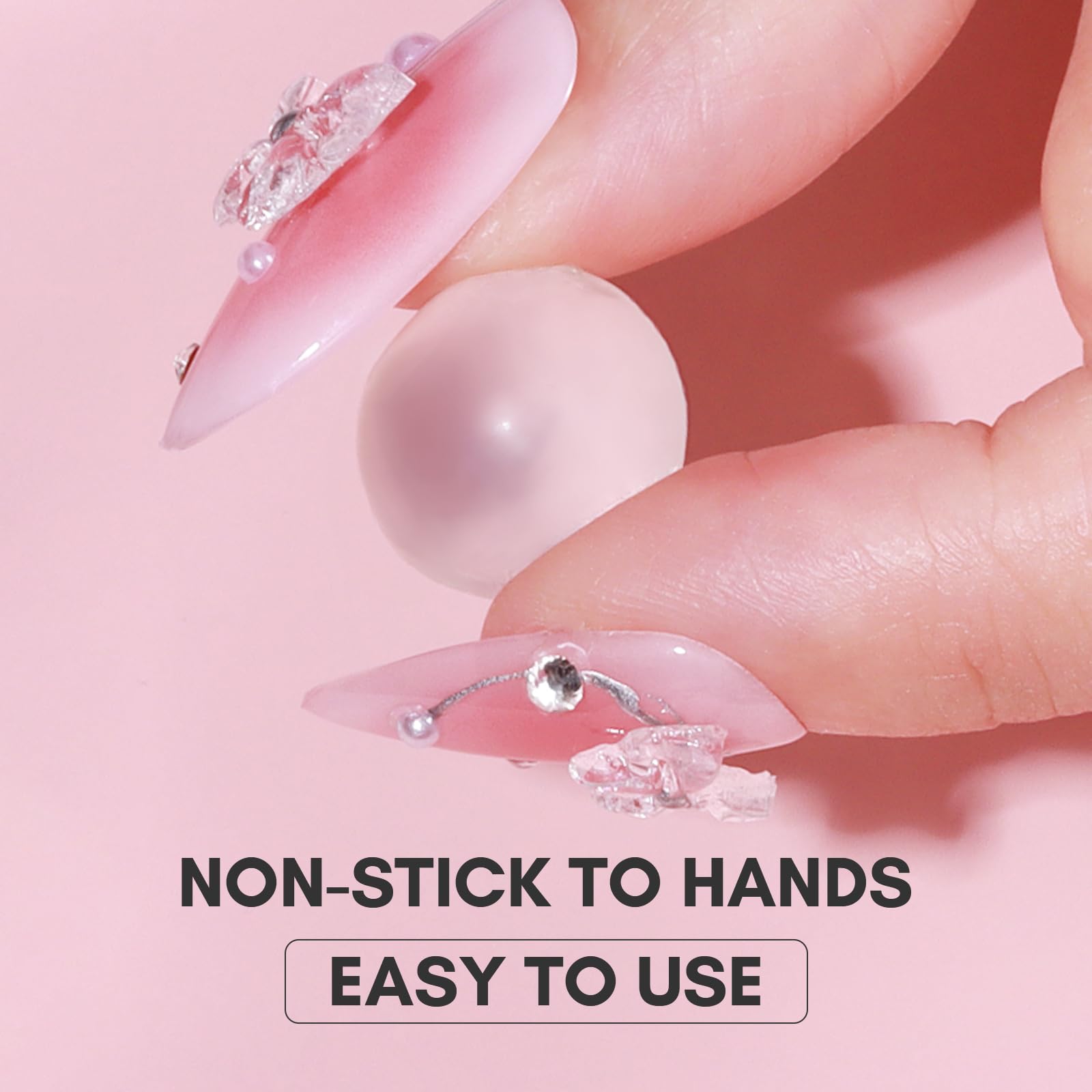 Makartt 4-in-1 Solid Gel Builder for Nail Extensions - 3D Sculpting Gel, UV Nail Glue & Hard Gel for Acrylic Nails & Rhinestones (15ml x 2 Bottles, Clear) | Professional Salon & DIY Home Manicure | UV/LED Lamp Required